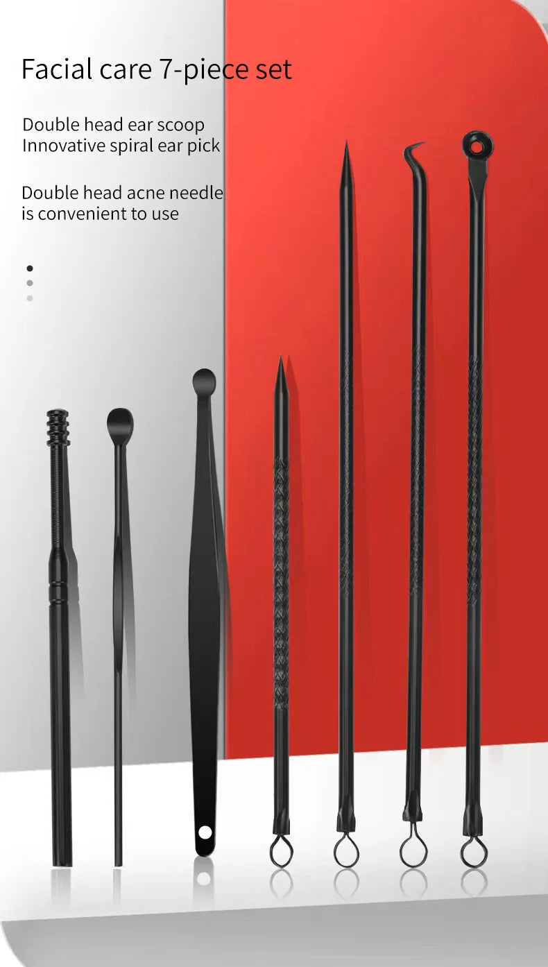 Set per unghie full - manicure in acciaio nero