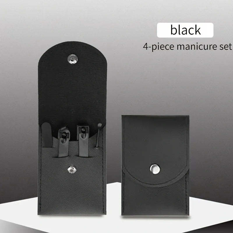 Set per unghie full - manicure in acciaio nero