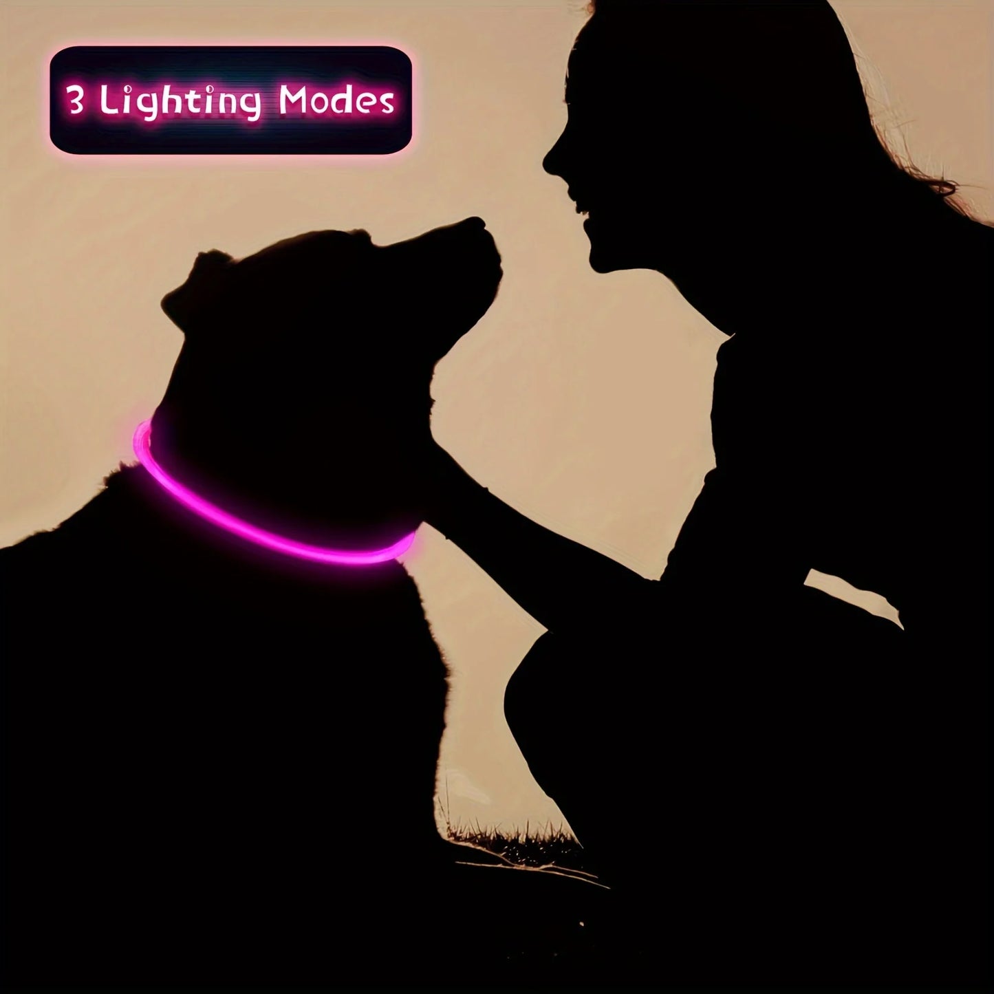 Collare luminoso per cani e gatti - Pet Dog LED Light Collar Luminos