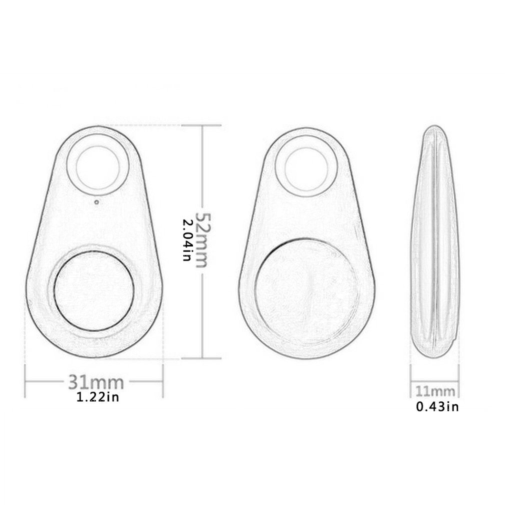 Mini GPS Tracker Allarme - Mini Fashion Smart Dog Pets Bluetooth 4.0 GPS Tracker Anti-lost Alarm Tag Wireless