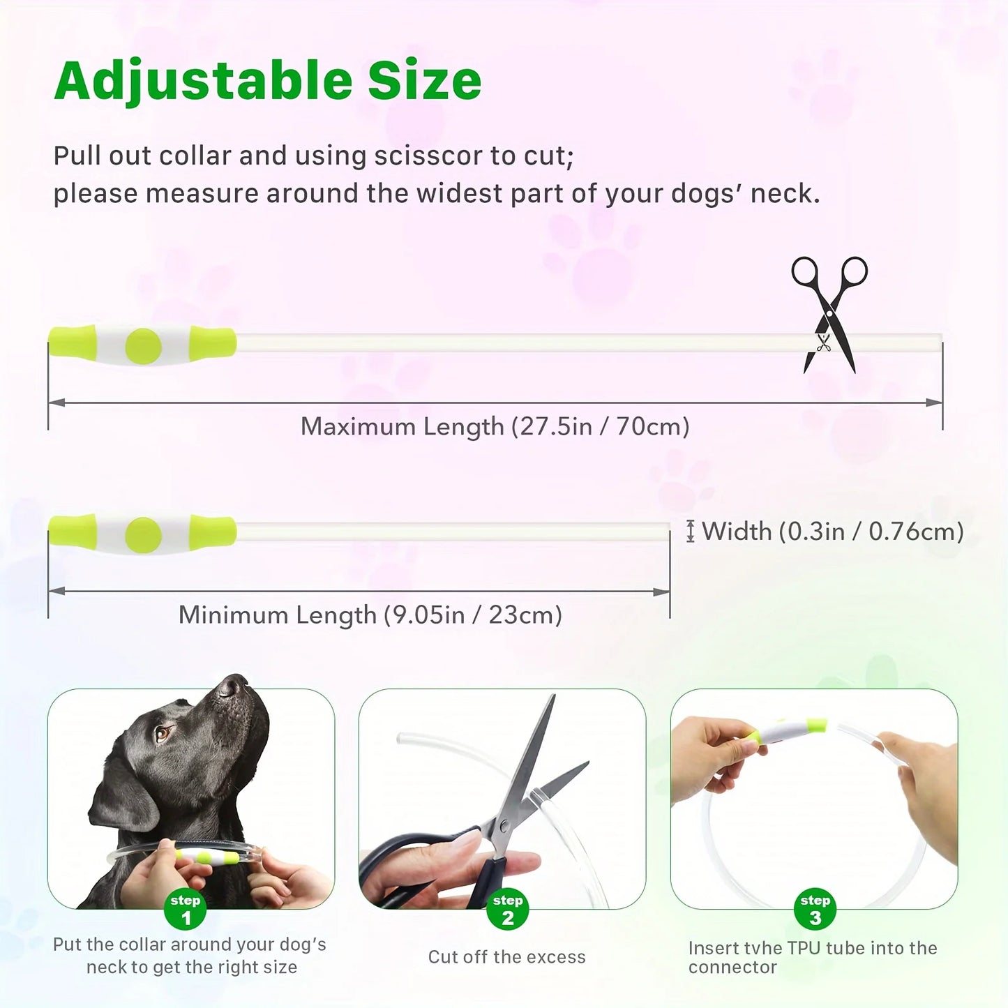 Collare luminoso per cani e gatti - Pet Dog LED Light Collar Luminos