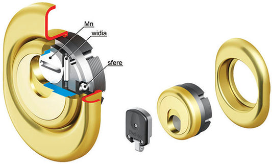 PROTEZIONE MAGNETICA DISEC 3G2FM-25D1 (OTT/BRONZO/CR.SAT.)